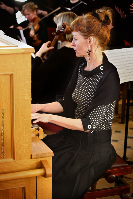 Ulla Olsson i Lomma kyrka Foto Sven Henriksson