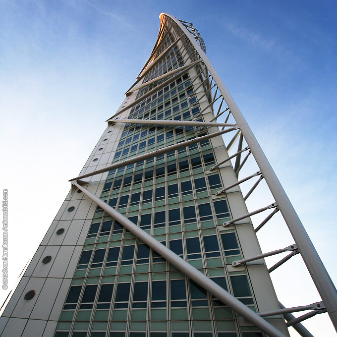 Turning Torso solnedgång. Foto: Sven Henriksson, minnesbild.com
