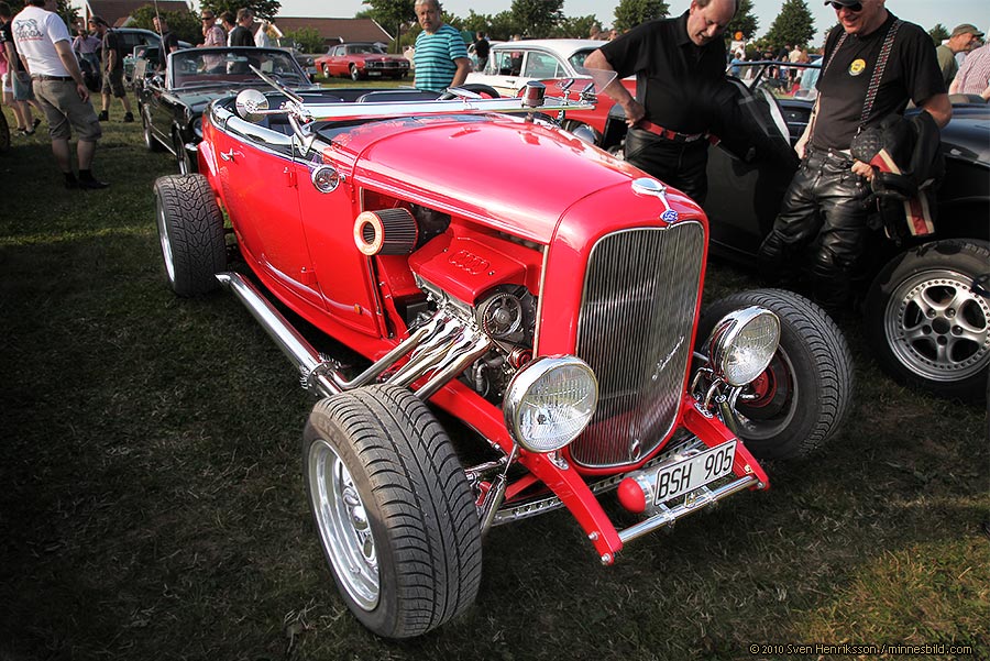 Ford med Audimotor. Motortrff i Lddekpinge. Foto: Sven Henriksson, minnesbild.com
