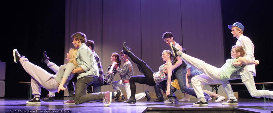 Footloose musical Lars-Erik Larssongymnasiet LEL Foto: Sven Henriksson, minnesbild.com