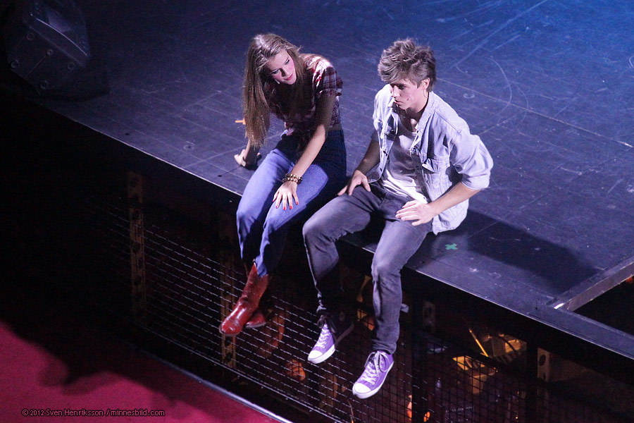 Sofia Wiktorsson och Max Jansson, Footloose musical Lars-Erik Larssongymnasiet LEL Foto: Sven Henriksson, minnesbild.com