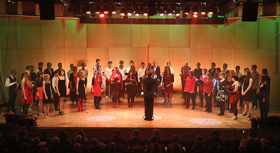 Lars-Erik Larsson-gymnasiets Julkonsert 2010 Foto: Victor Henriksson Lomma