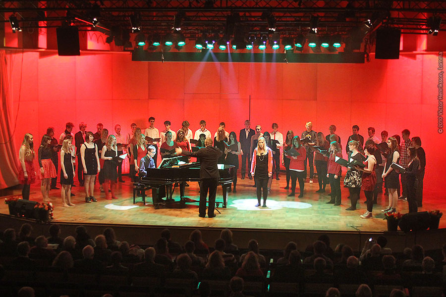 Lars-Erik Larsson-gymnasiets Julkonsert 2010 Foto: Victor Henriksson Lomma