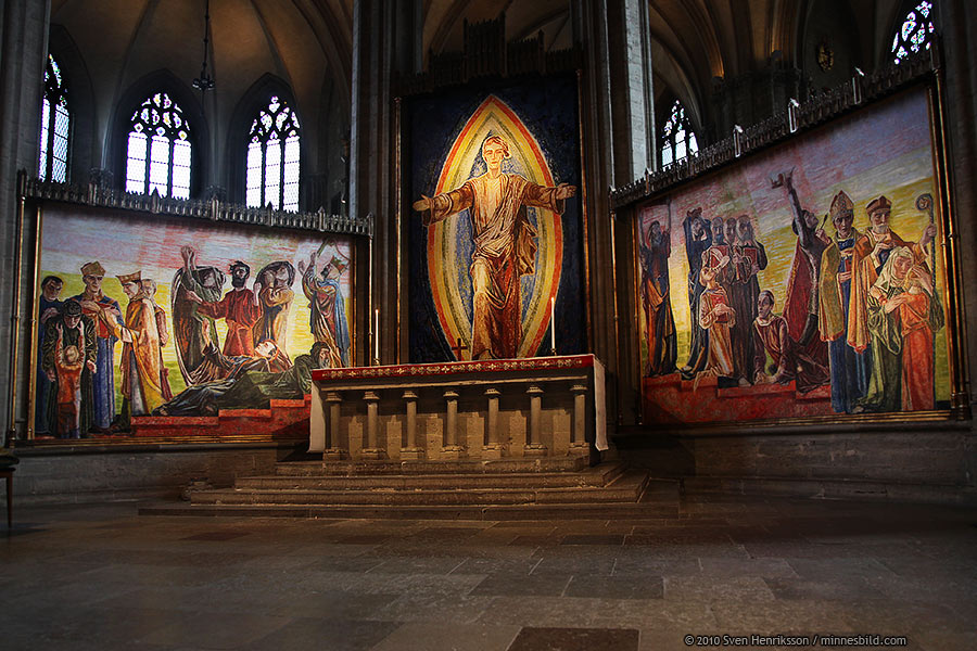 Linkping, domkyrkan, altartavlan, minnesbild.com