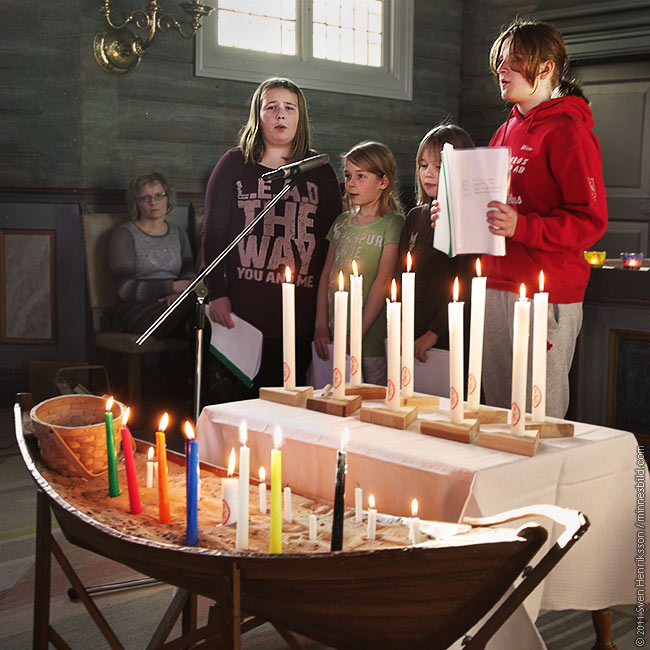 Familjem�ssa i Lax� kyrka Foto: Sven Henriksson / minnesbild.com