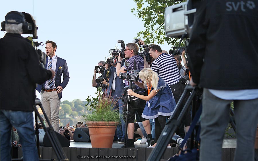 Måns Zelmerlöw allsång, Foto: Sven Henriksson minnesbild.com