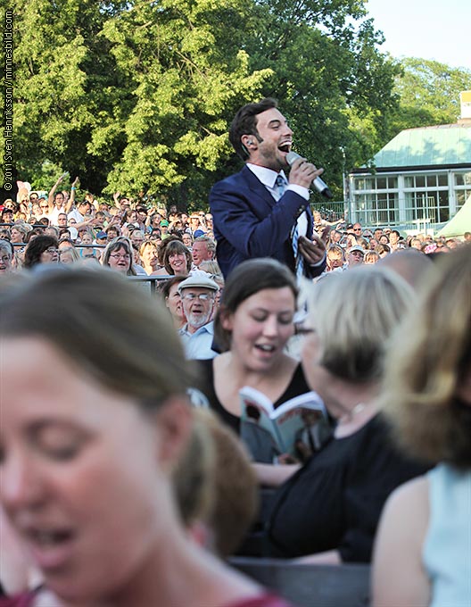 Måns Zelmerlöw allsång, Foto: Sven Henriksson minnesbild.com