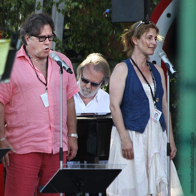 Helen Sjöholm Benny Andersson Tommy Körberg BAO allsång på Skansen, Foto: minnesbild.com